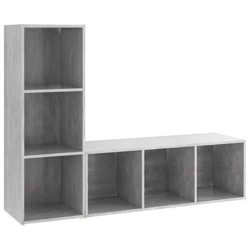 TV ormarići 2kom siva boja betona 107x35x37cm konstruirano drvo - Beton siva 107 x 35 x 37 cm 1 Cijena