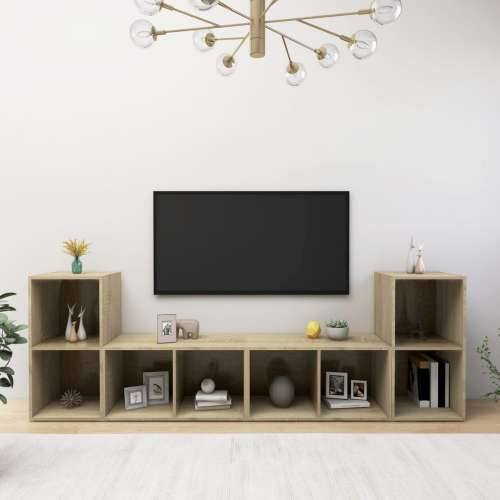 TV ormarići 4 kom boja hrasta 72x35x36,5 cm konstruirano drvo - sonoma hrast 4 Cijena