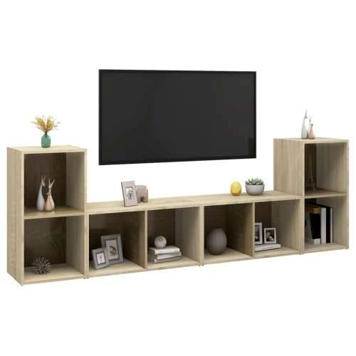 TV ormarići 4 kom boja hrasta 72x35x36,5 cm konstruirano drvo - sonoma hrast 4 Cijena