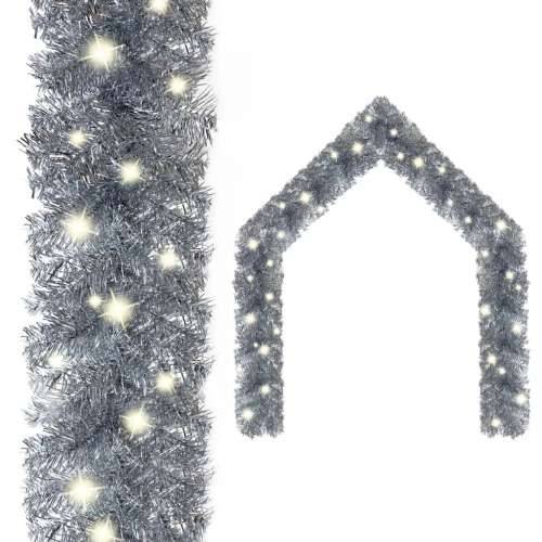 Božićna girlanda s LED svjetlima 20 m srebrna Cijena
