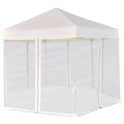 Šesterokutni prigodni šator sa 6 zidova krem bijeli 3,6 x 3,1 m Cijena