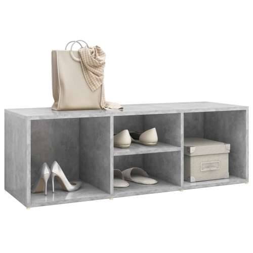 Klupa za spremanje obuće siva boja betona 105x35x35 cm drvena - Beton siva 1 Cijena