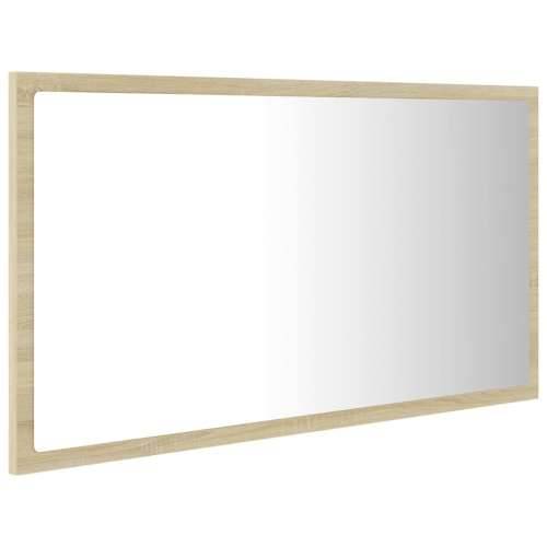 LED kupaonsko ogledalo boja hrasta sonome 80x8,5x37 cm akrilno - sonoma hrast 1 Cijena