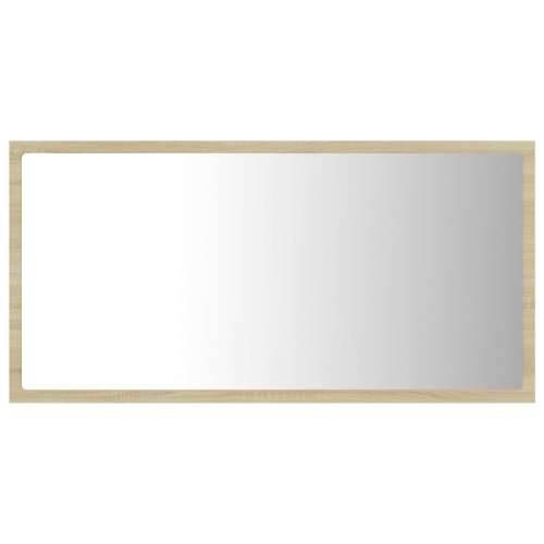 LED kupaonsko ogledalo boja hrasta sonome 80x8,5x37 cm akrilno - sonoma hrast 1 Cijena