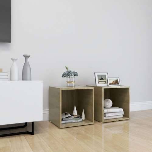 TV ormarići 2 kom boja hrasta 37 x 35 x 37 cm konstruirano drvo - sonoma hrast 2 Cijena
