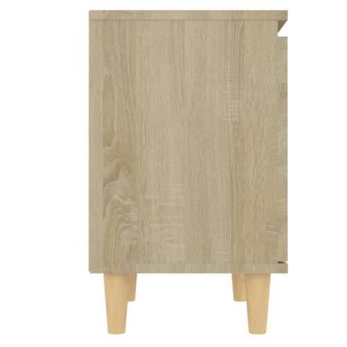 Noćni ormarić s drvenim nogama boja hrasta sonome 40x30x50 cm - sonoma hrast 1 Cijena