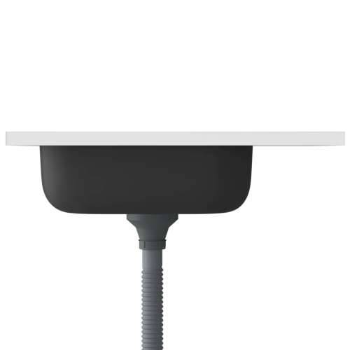 Kuhinjski sudoper s cjedilom srebrni 600 x 500 x 155 mm čelični - 500 x 600 x 155 mm Cijena