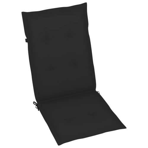 Nagibne vrtne stolice s jastucima 4 kom masivno bagremovo drvo - Crna 120 x 50 x 3 cm 4 1 Cijena
