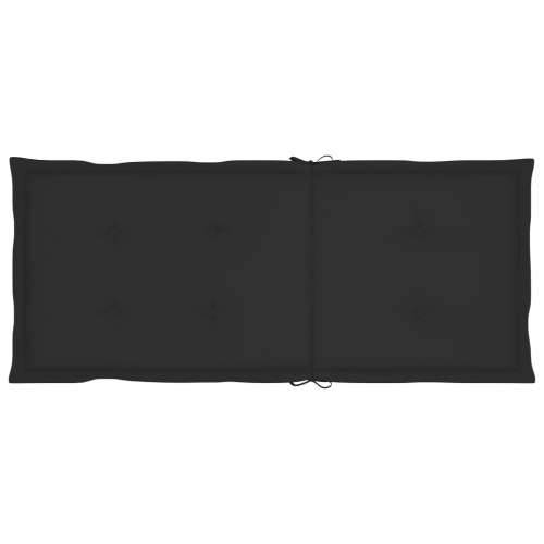 Nagibne vrtne stolice s jastucima 4 kom masivno bagremovo drvo - Crna 120 x 50 x 3 cm 4 1 Cijena