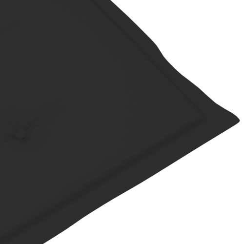 Nagibne vrtne stolice s jastucima 4 kom masivno bagremovo drvo - Crna 120 x 50 x 3 cm 4 1 Cijena