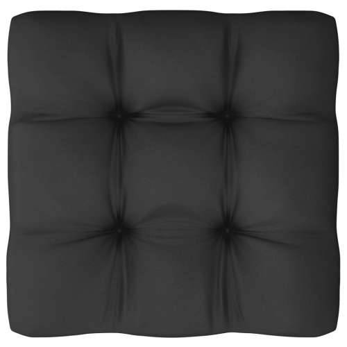 9-dijelna vrtna garnitura s jastucima od masivne borovine crna Cijena