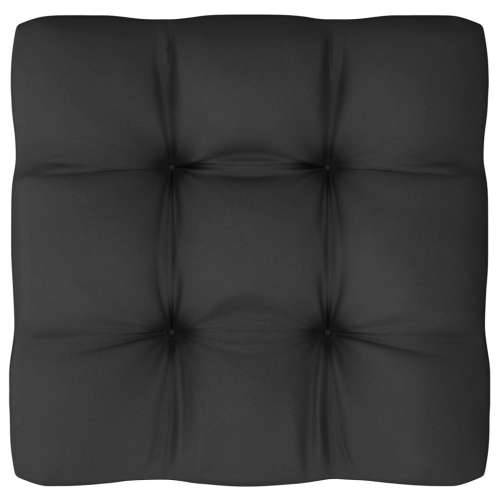 11-dijelna vrtna garnitura s jastucima od masivne borovine crna Cijena