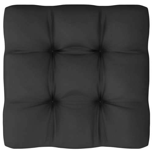 8-dijelna vrtna garnitura s jastucima od masivne borovine crna Cijena