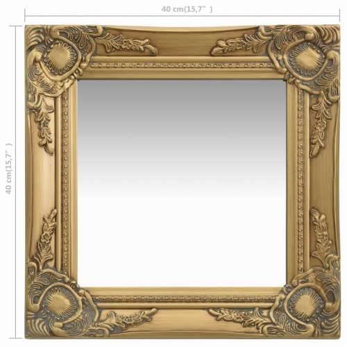Zidno ogledalo u baroknom stilu 40 x 40 cm zlatno Cijena