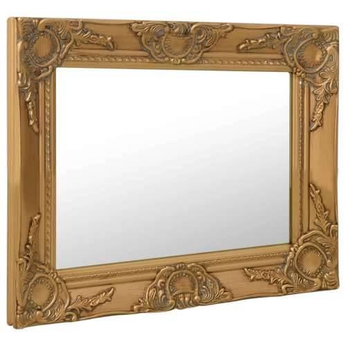 Zidno ogledalo u baroknom stilu 50 x 40 cm zlatno Cijena