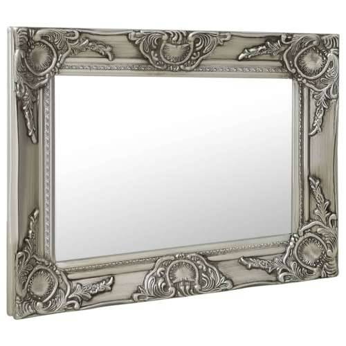 Zidno ogledalo u baroknom stilu 50 x 40 cm srebrno Cijena