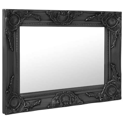 Zidno ogledalo u baroknom stilu 50 x 40 cm crno Cijena