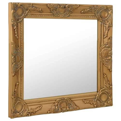 Zidno ogledalo u baroknom stilu 50 x 50 cm zlatno Cijena