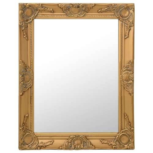 Zidno ogledalo u baroknom stilu 50 x 60 cm zlatno Cijena