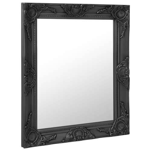Zidno ogledalo u baroknom stilu 50 x 60 cm crno Cijena