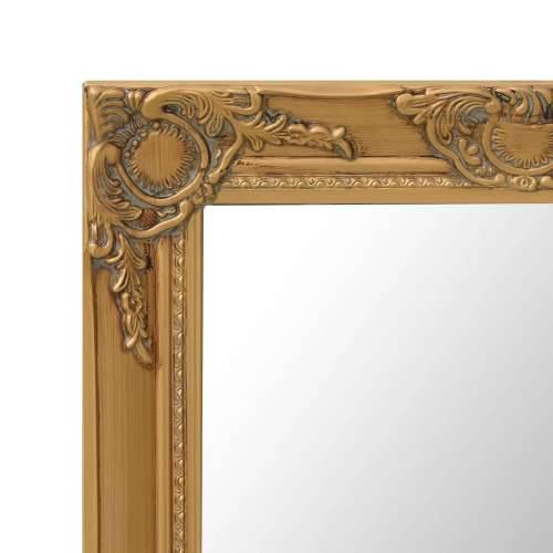 Zidno ogledalo u baroknom stilu 50 x 80 cm zlatno Cijena