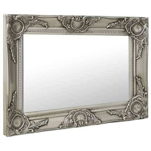 Zidno ogledalo u baroknom stilu 60 x 40 cm srebrno Cijena