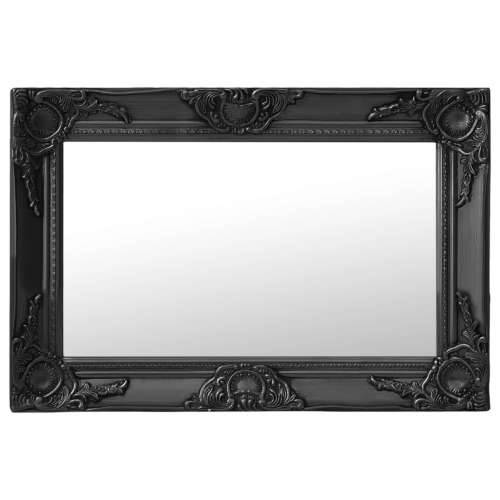 Zidno ogledalo u baroknom stilu 60 x 40 cm crno Cijena