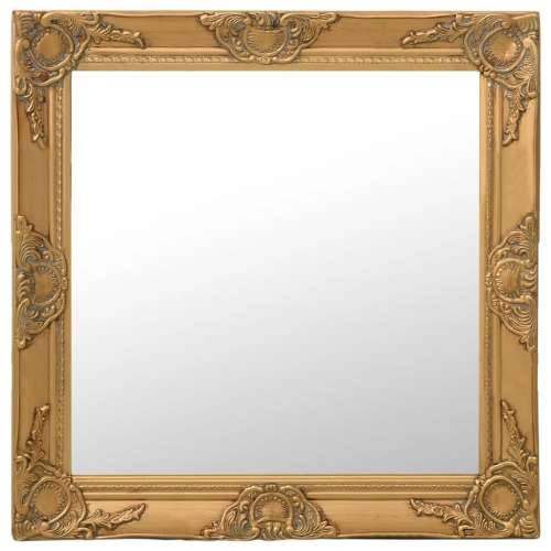 Zidno ogledalo u baroknom stilu 60 x 60 cm zlatno Cijena