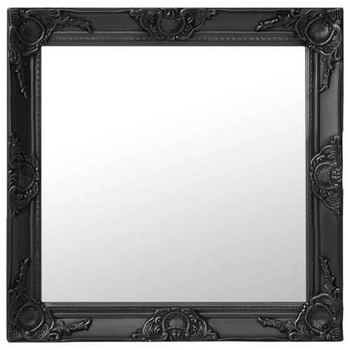 Zidno ogledalo u baroknom stilu 60 x 60 cm crno