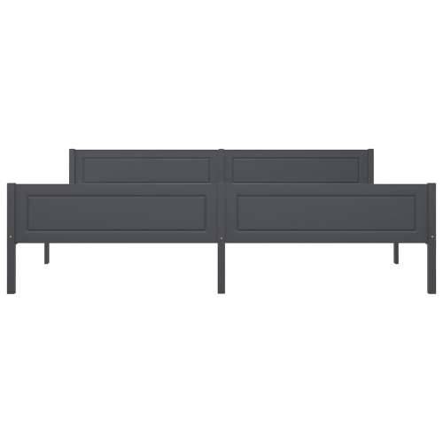 Okvir za krevet od masivne borovine sivi 200 x 200 cm - Siva 200 x 200 cm Cijena