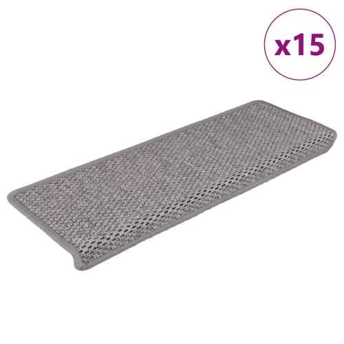 Ljepljivi tepisi za stepenice 15 kom 65x21x4 cm srebrni - Srebrno 15 Cijena