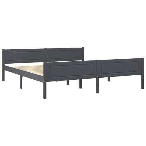 Okvir za krevet od masivne borovine sivi 180 x 200 cm - Siva 180 x 200 cm Cijena