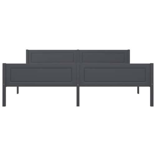 Okvir za krevet od masivne borovine sivi 180 x 200 cm - Siva 180 x 200 cm Cijena