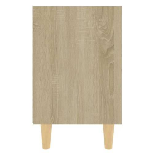 Noćni ormarić s drvenim nogama boja hrasta sonome 40x30x50 cm - sonoma hrast 1 Cijena