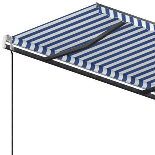 Samostojeća tenda na ručno uvlačenje 300 x 250 cm plavo-bijela Cijena