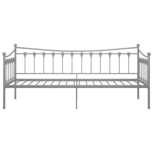 Okvir za krevet na razvlačenje sivi metalni 90 x 200 cm - Siva Cijena