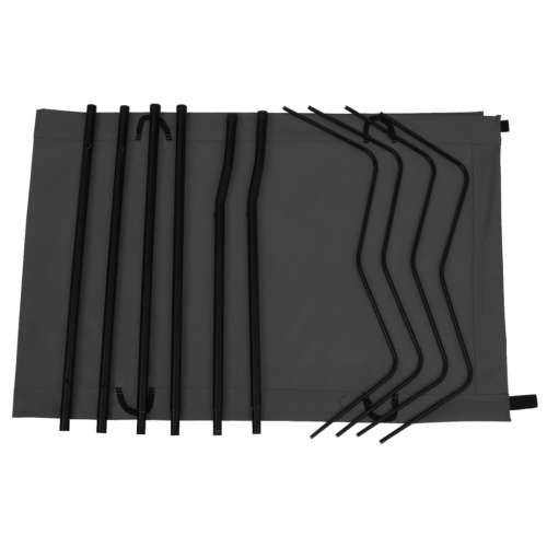 Kreveti za kampiranje 2 kom 180x60x19 cm tkanina i čelik crni - Crna 2 Cijena
