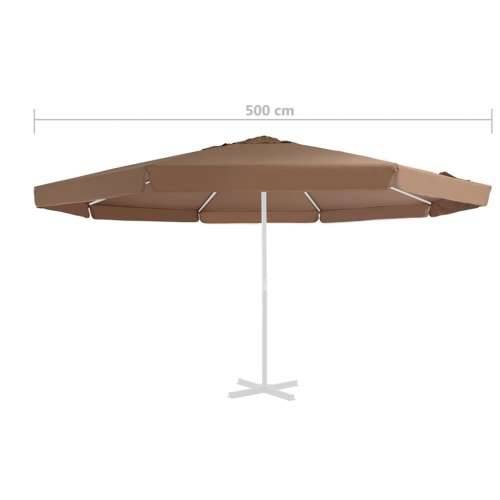 Zamjenska tkanina za vrtni suncobran 500 cm boja pijeska - Pijesak Φ 515 cm 1 Cijena