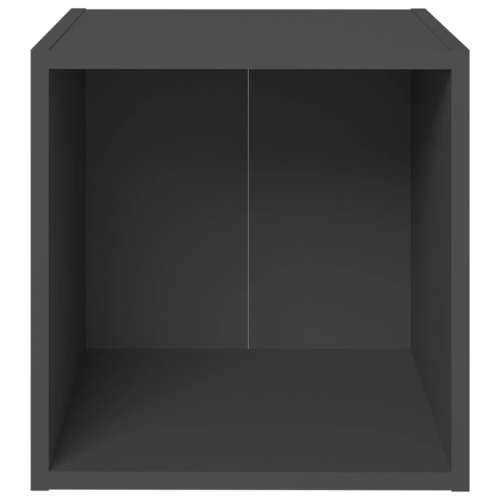 TV ormarić sivi 37 x 35 x 37 cm konstruirano drvo - Siva 1 Cijena
