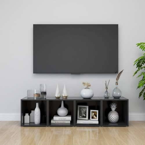 TV ormarić sivi 37 x 35 x 37 cm konstruirano drvo - Siva 1 Cijena