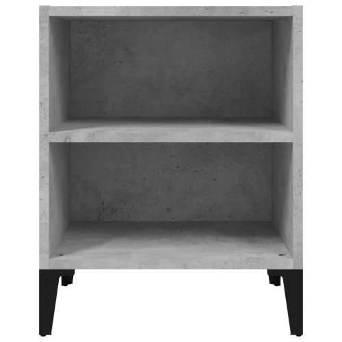 Noćni ormarić s metalnim nogama boja betona 40 x 30 x 50 cm - Beton siva 1 Cijena