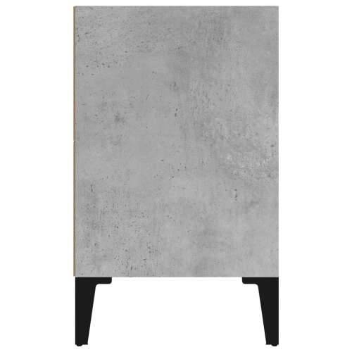 Noćni ormarić s metalnim nogama boja betona 40 x 30 x 50 cm - Beton siva 1 Cijena
