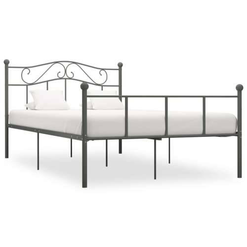 Okvir za krevet sivi metalni 120 x 200 cm