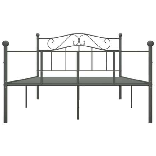 Okvir za krevet sivi metalni 120 x 200 cm Cijena