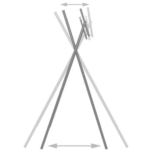 Sklopive noge za barski stol srebrne 45x53x108 cm čelične - 1 Cijena