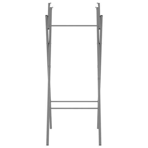 Sklopive noge za barski stol srebrne 45x53x108 cm čelične - 1 Cijena