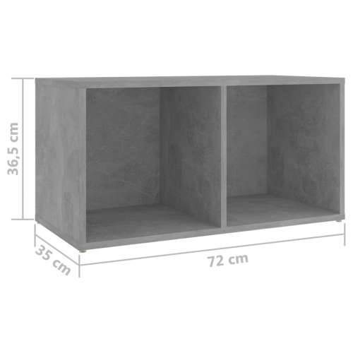 TV ormarići 4 kom boja betona 72x35x36,5 cm konstruirano drvo - Beton siva 4 Cijena