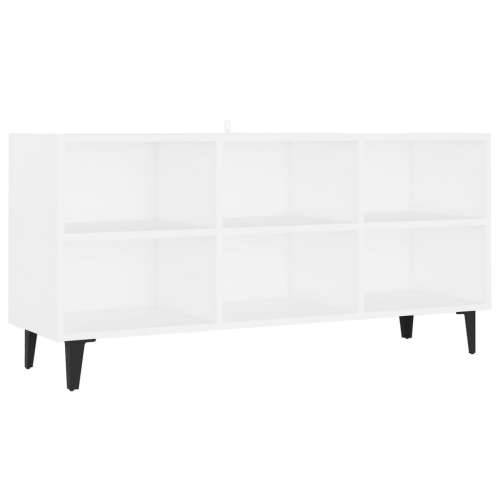 TV ormarić s metalnim nogama bijeli 103,5 x 30 x 50 cm - Bijela 1 103.5 cm Cijena