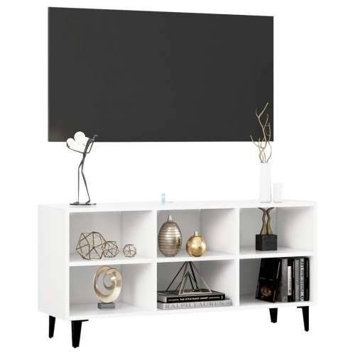 TV ormarić s metalnim nogama bijeli 103,5 x 30 x 50 cm - Bijela 1 103.5 cm Cijena