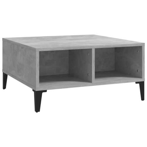 Stolić za kavu siva boja betona 60x60x30 cm konstruirano drvo - Beton siva 1 Cijena